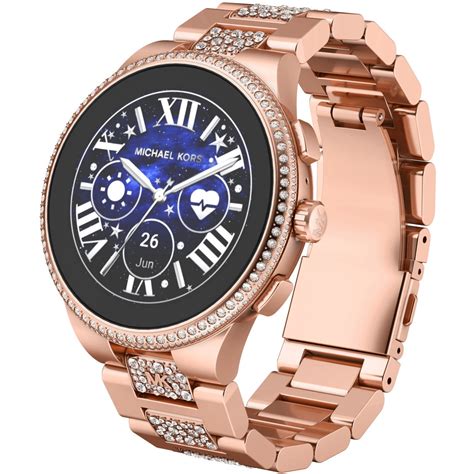 michael kors horloge rose goud|michael kors horloge dames smartwatch.